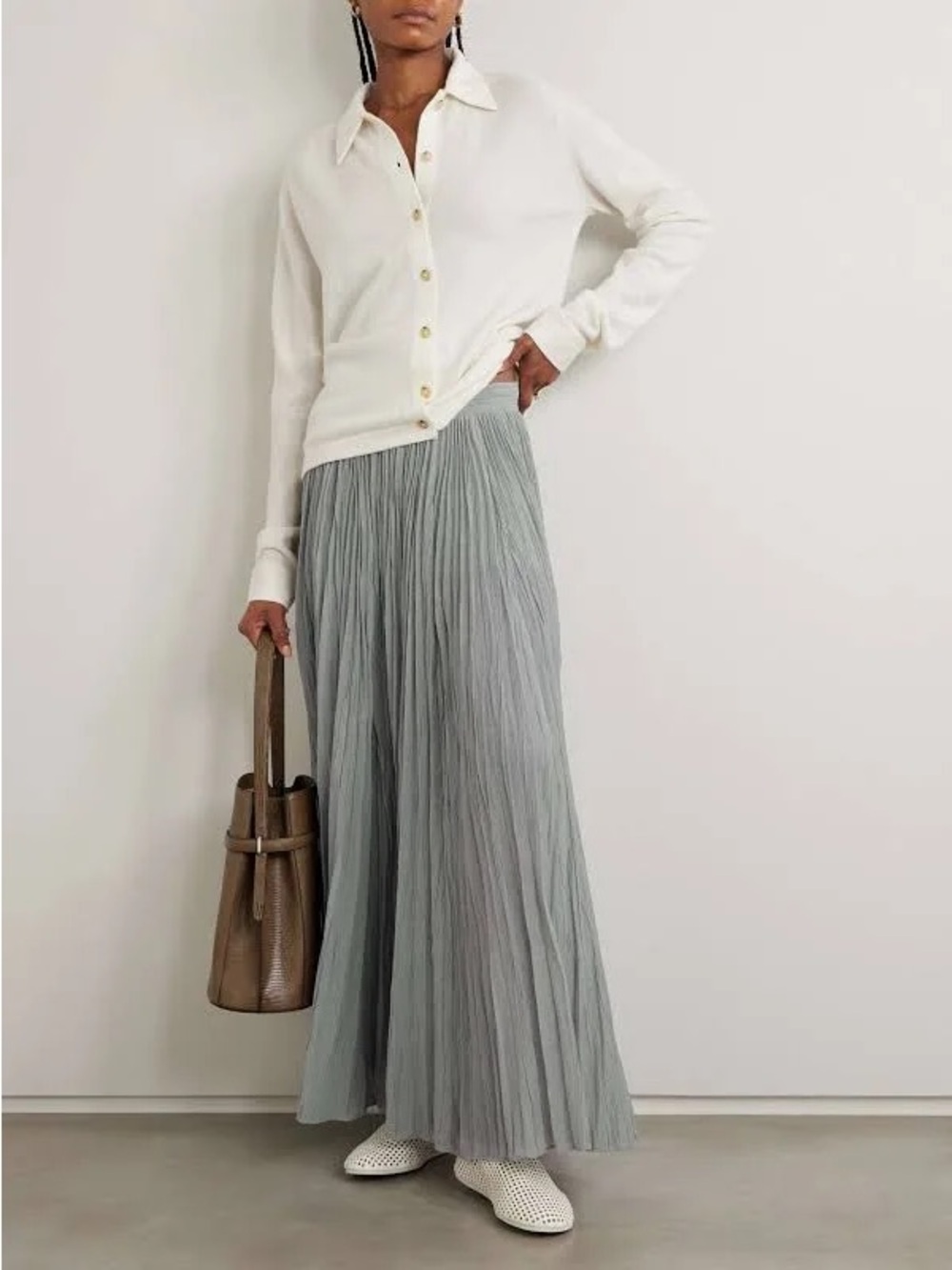 TOTEME Plissé Maxi Skirt